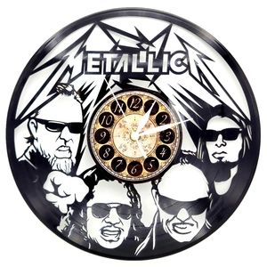 METALLICA vinyl record clock  music decor